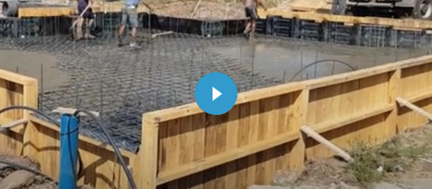 Устройство монолитной железобетонной фундаментной плиты